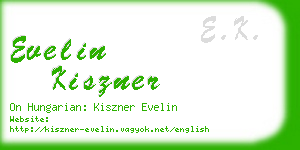 evelin kiszner business card